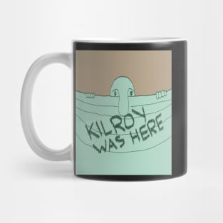 "Kilroy Was Here" Illusion Mug